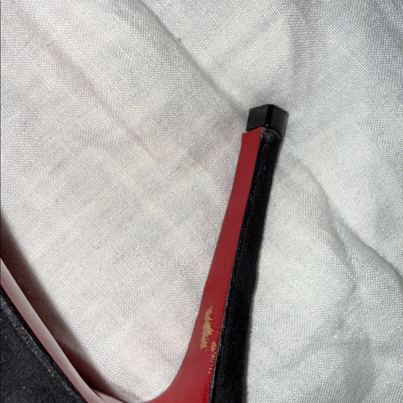 Christian Louboutin Black Heeled Boots with Red Soles - Picture 16 of 16